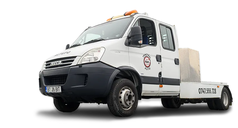 Camion de tractări auto cu platformă – ALPEPO Botoșani